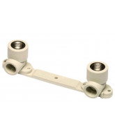 На фото Hi-Therm PP-R double wall plate elbow for mixer